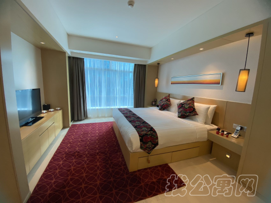 北京金隅環貿國際公寓76平米一居室主臥室
